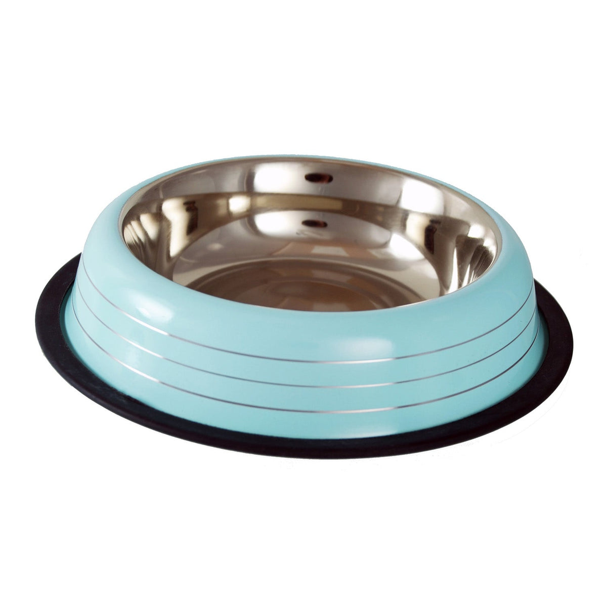 Buckingham Striped Pet Bowl Baby Green (16oz)